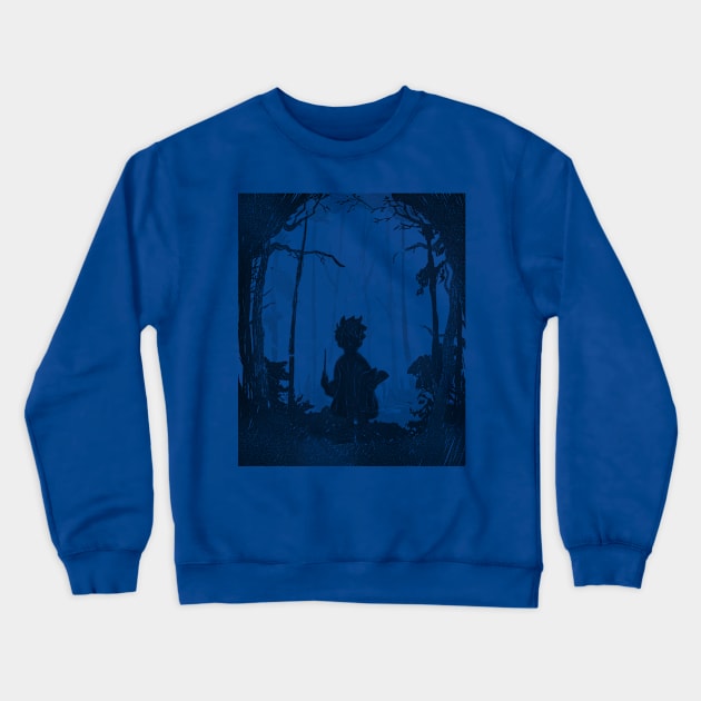 Forbidden Forest - Blue Woods Crewneck Sweatshirt by Uwaki